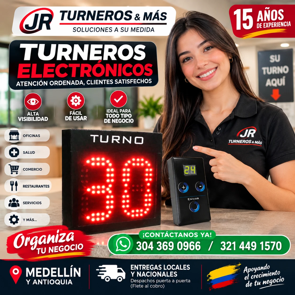 Servicio en Medellín: EN MEDELLIN venta de turneros electrónicos tipo tablero y tipo software — Colombia Move