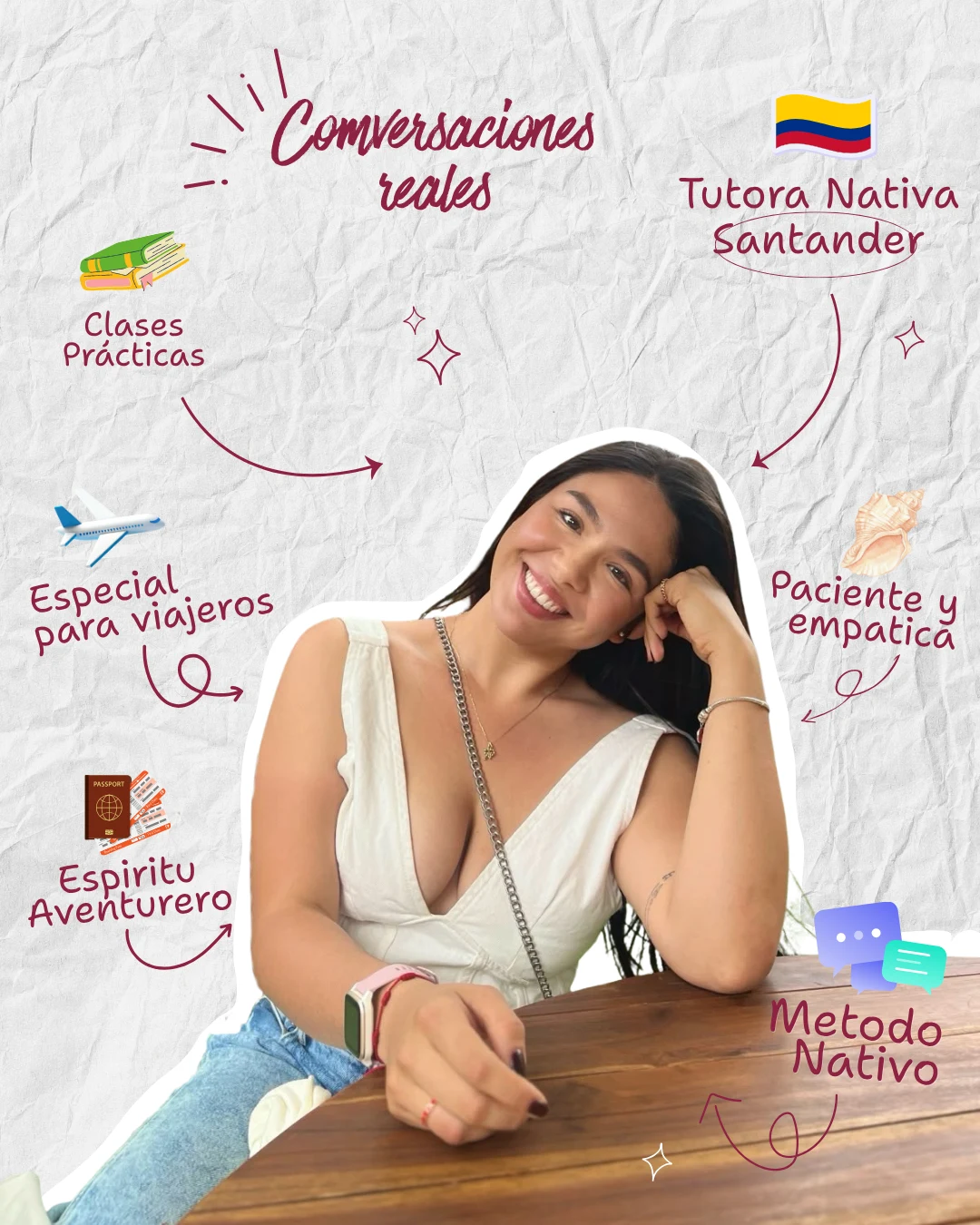 Servicio: CLASES DE ESPAÑOL PARA EXTRANJEROS — Colombia Move