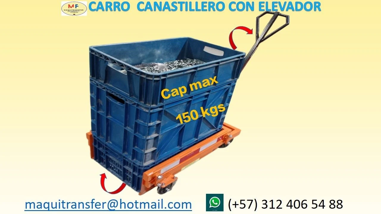 Venta de camas y colchones en Bogotá: CARRO CANASTLLERO CON ELEVADOR — Colombia Move