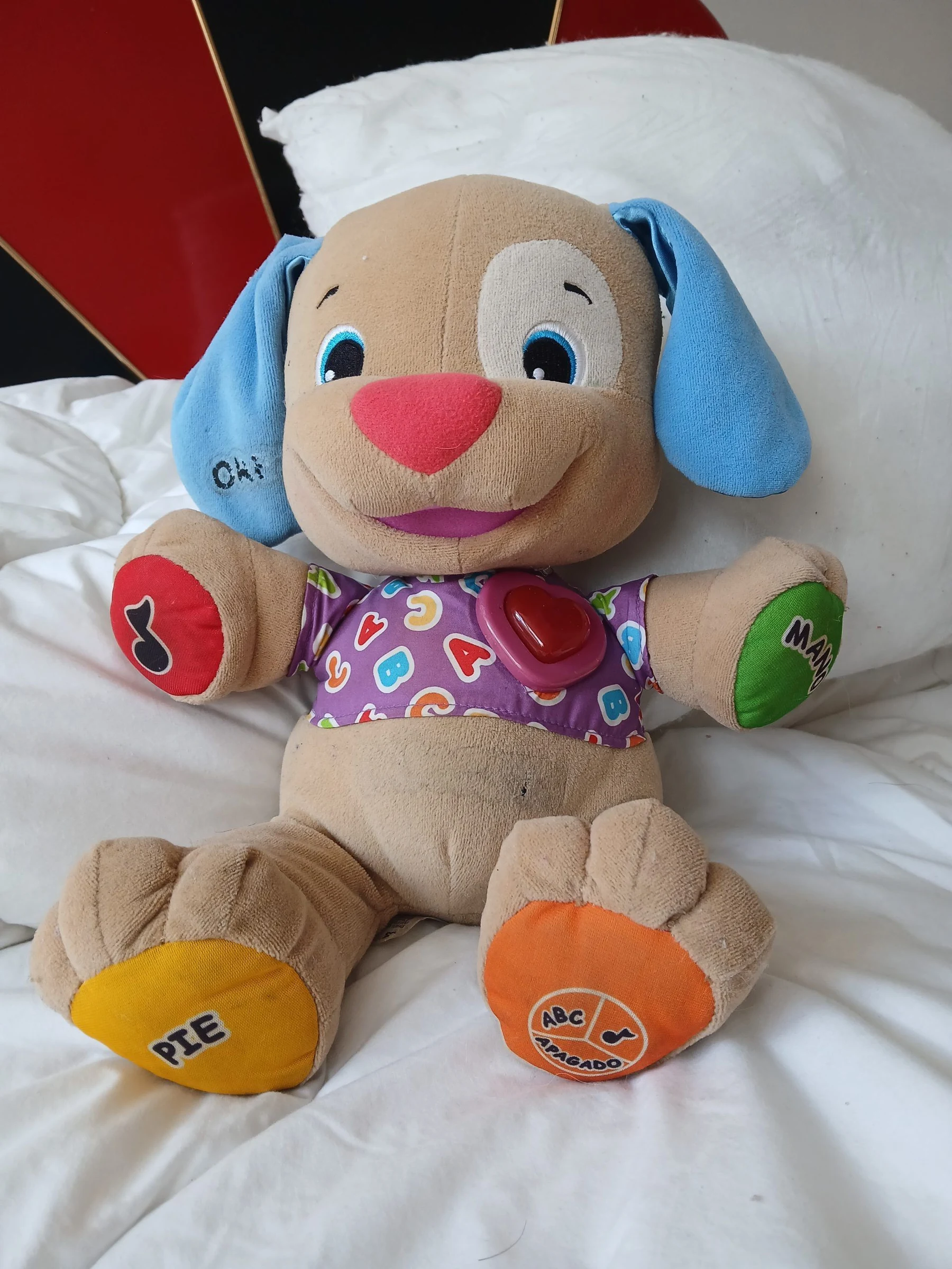 Venta de juguetes y estimulación en Bogotá: Peluche interactivo perrito de aprendizaje para bebé — Colombia Move