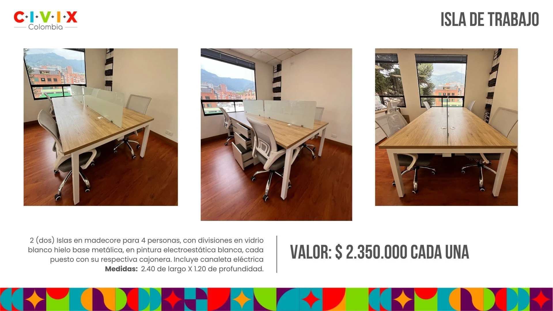 Venta de escritorios y oficina en Bogotá: Muebles de oficina para venta — Colombia Move