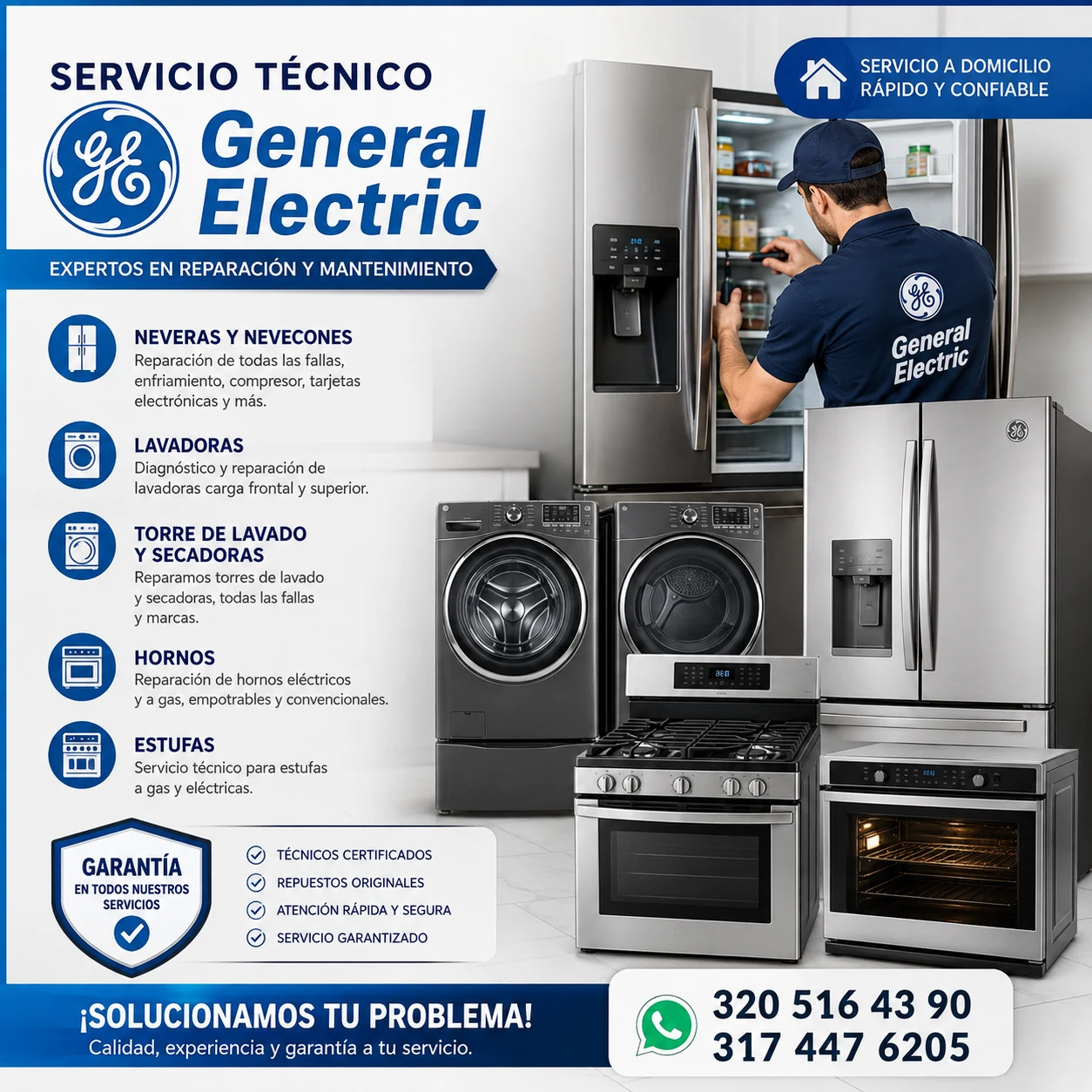 Servicio en Barranquilla: General electric servicio técnico | Técnicos a domicilio — Colombia Move
