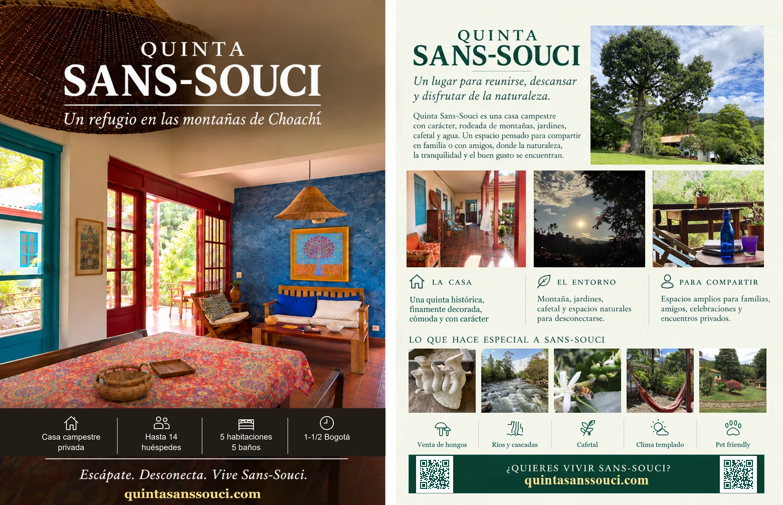 Finca campestre Quinta Sans-Souci en venta en Bevery Hill, Choachí