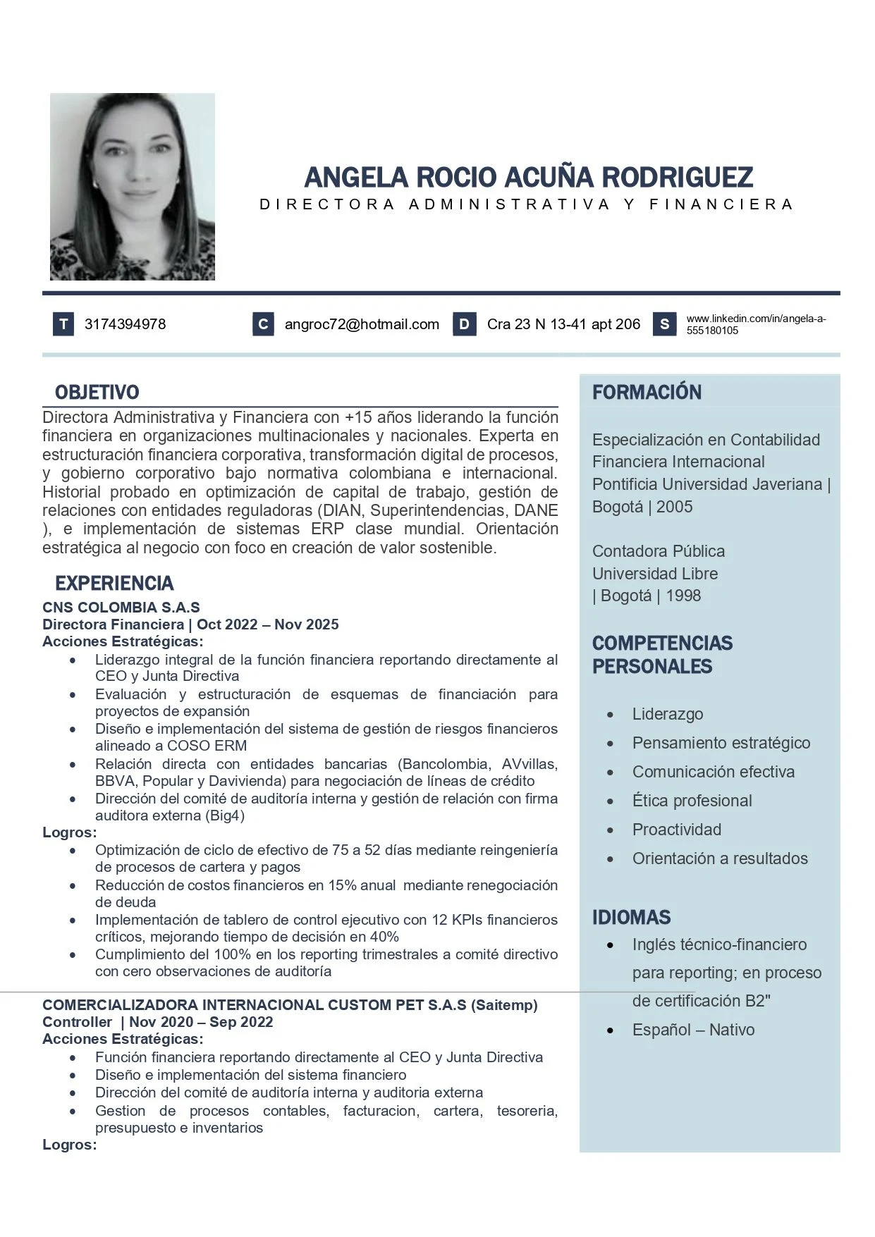 Empleo en Bogotá: Ofrezco asesoría contable, tributaria y NIIF confiable para empresas y personas. ¡Contáctame! — Colombia Move