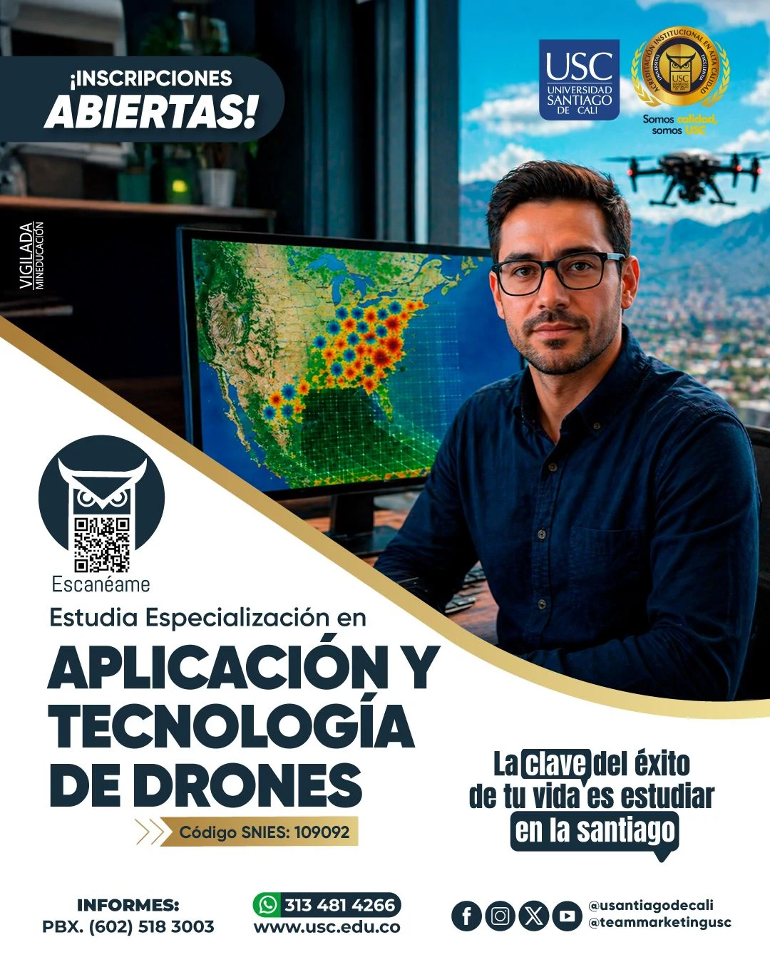 Especialización en Aplicación y Tecnología de Drones - USC